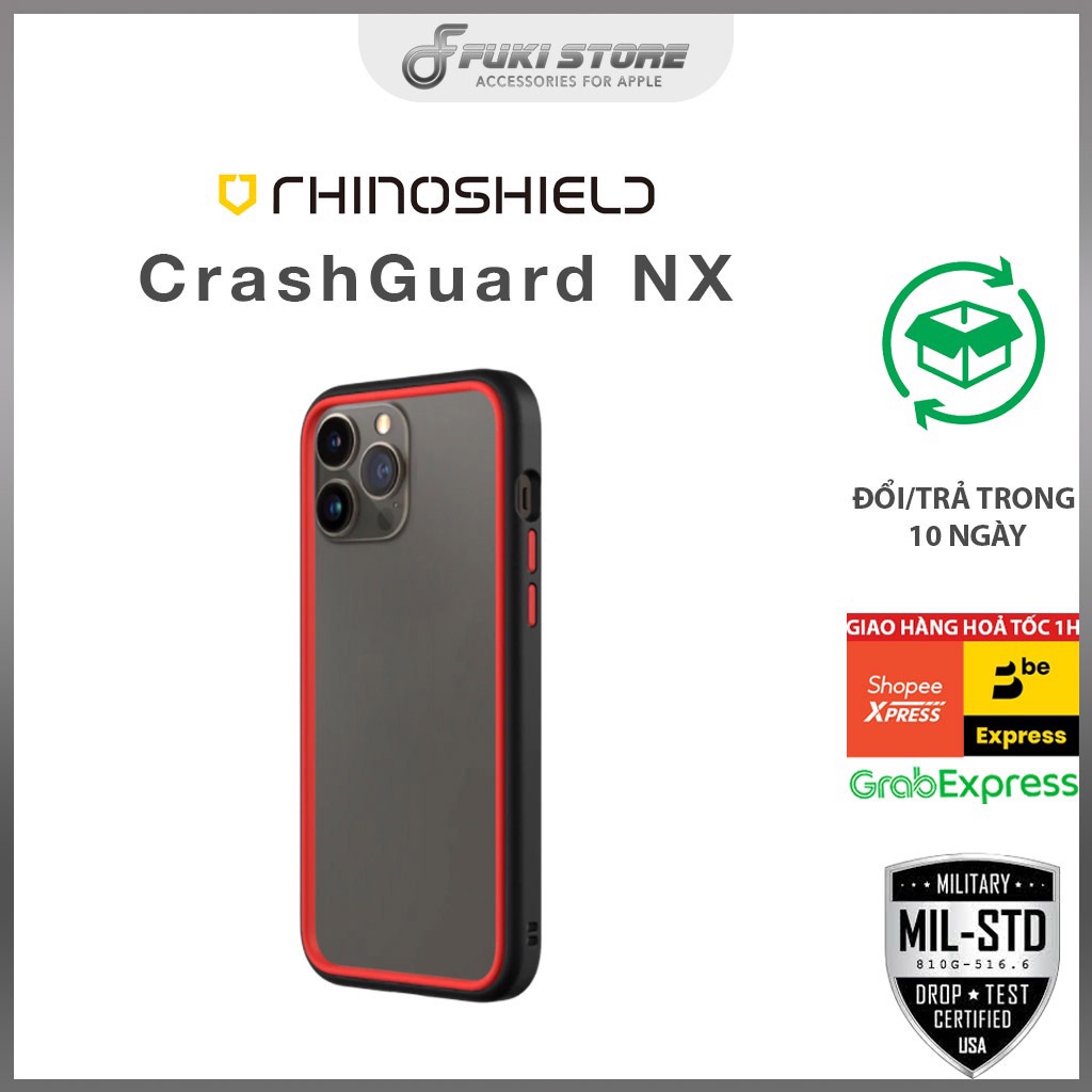 ỐP RHINOSHIELD⚡𝐇À𝐍𝐆 𝐂𝐇Í𝐍𝐇 𝐇Ã𝐍𝐆⚡ chống sốc cho IP 12/13 series