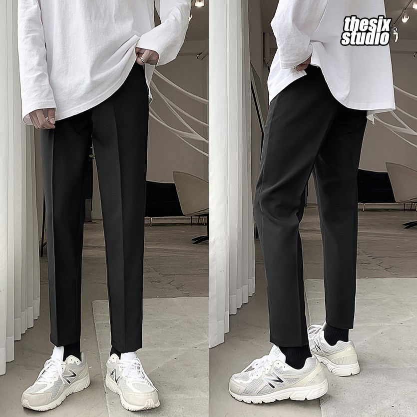 Quần tây nam ống suông, Quần âu nam baggy 9 tấc phong cách Hàn Quốc cao cấp | BigBuy360 - bigbuy360.vn