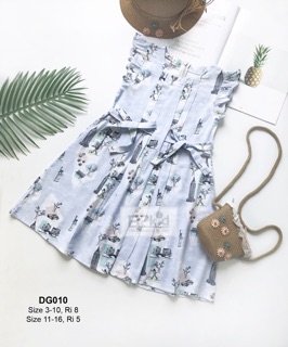 Đầm xếp ly bé gái