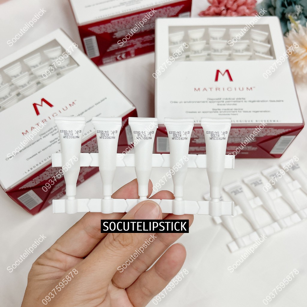 Date 4.24 - Serum Matricium - tinh chất làm khỏe, phục hồi da tổn thương Set 5 - Set 10 - Full 30 ống