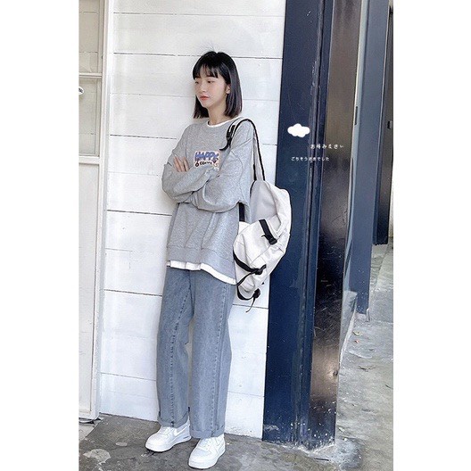 [Mã  NHUNNHUG9 giảm 5k đơn 100k] Quần jeans BAGGY NỮ, jean bò ống suông, rộng style HÀN QUỐC HOT HIT 2021 | BigBuy360 - bigbuy360.vn