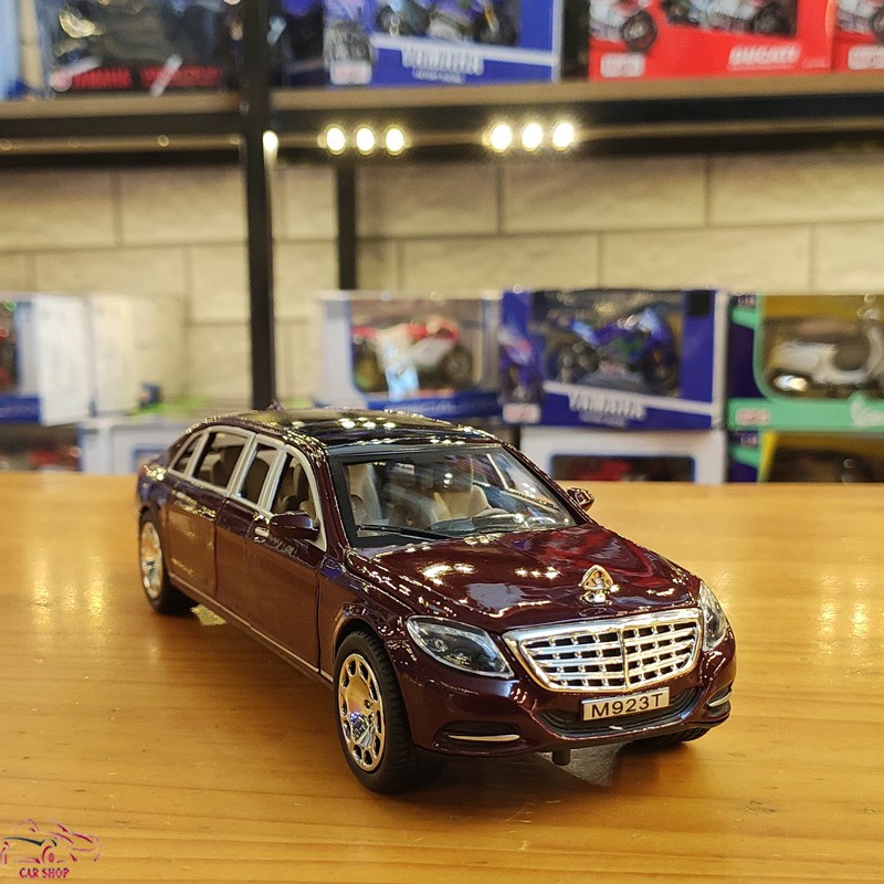 Mô hình xe ô tô Maybach S600 kim loại tỉ lệ 1:24 màu nâu