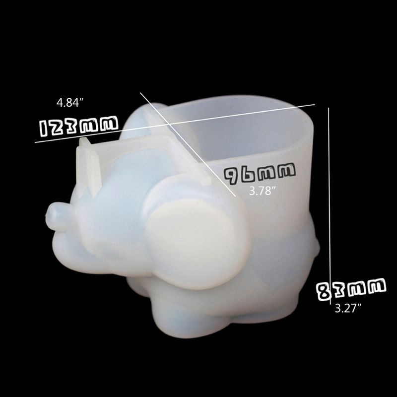 Khuôn Silicon Làm Giá Đỡ Trứng Hình Chú Voi Dễ Thương Nghệ Thuật