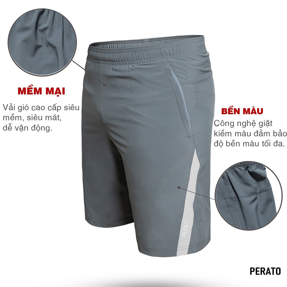 Quần Short Nam (4 màu), Vải Gió Mềm, Siêu Nhẹ, Dáng Thể Thao, Bo Viền | BigBuy360 - bigbuy360.vn