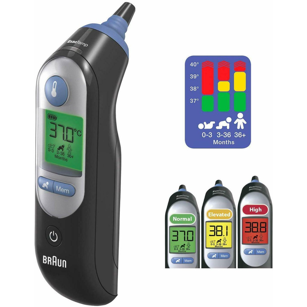 Nhiệt kế đo tai Braun ThermoScan7 IRT6520 Black