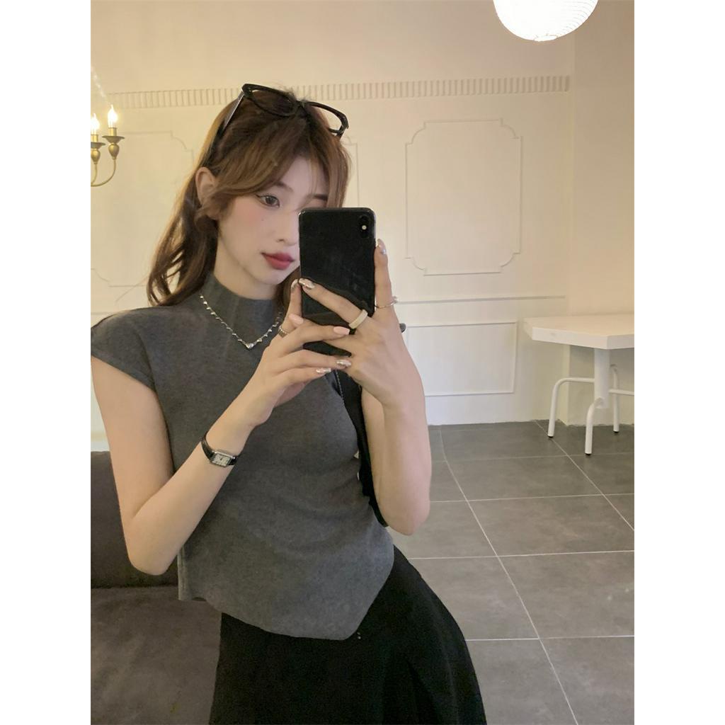 61810 Mùa Hè Phong Cách Mới Áo Dệt Kim Phụ Nữ