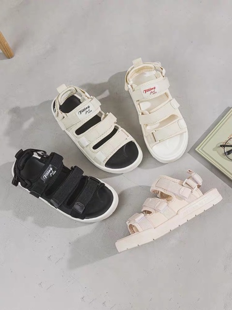SANDAL ĐI HỌC NỮ IN CHỮ FITTING ĐẾ CỰC ÊM