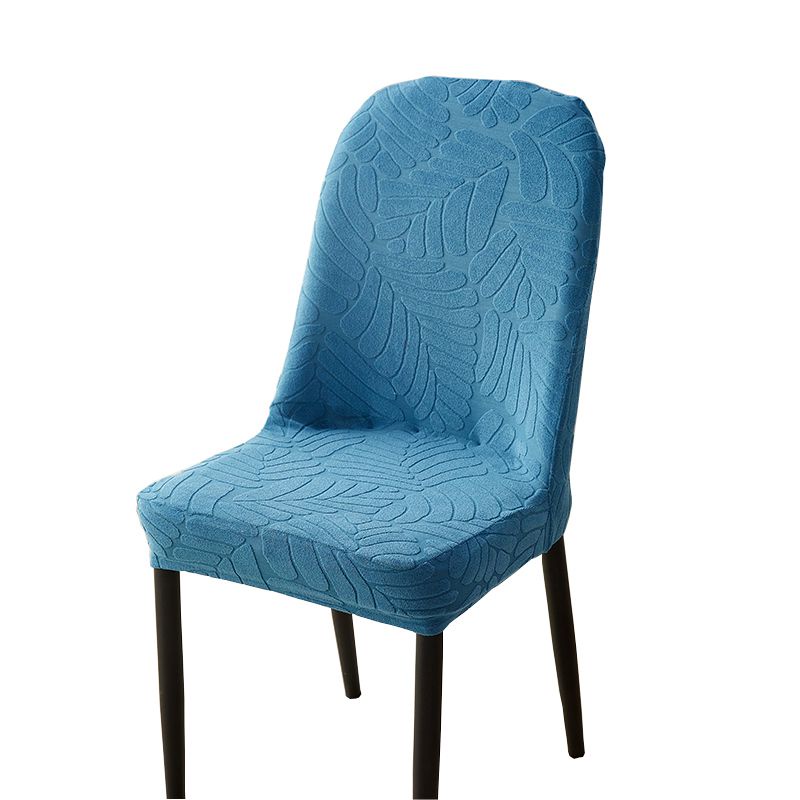 Modern Solid color Shell Chair cover Waterproof Leaf Jacquard Elastic Curved Removable Chair Cover Furniture Components