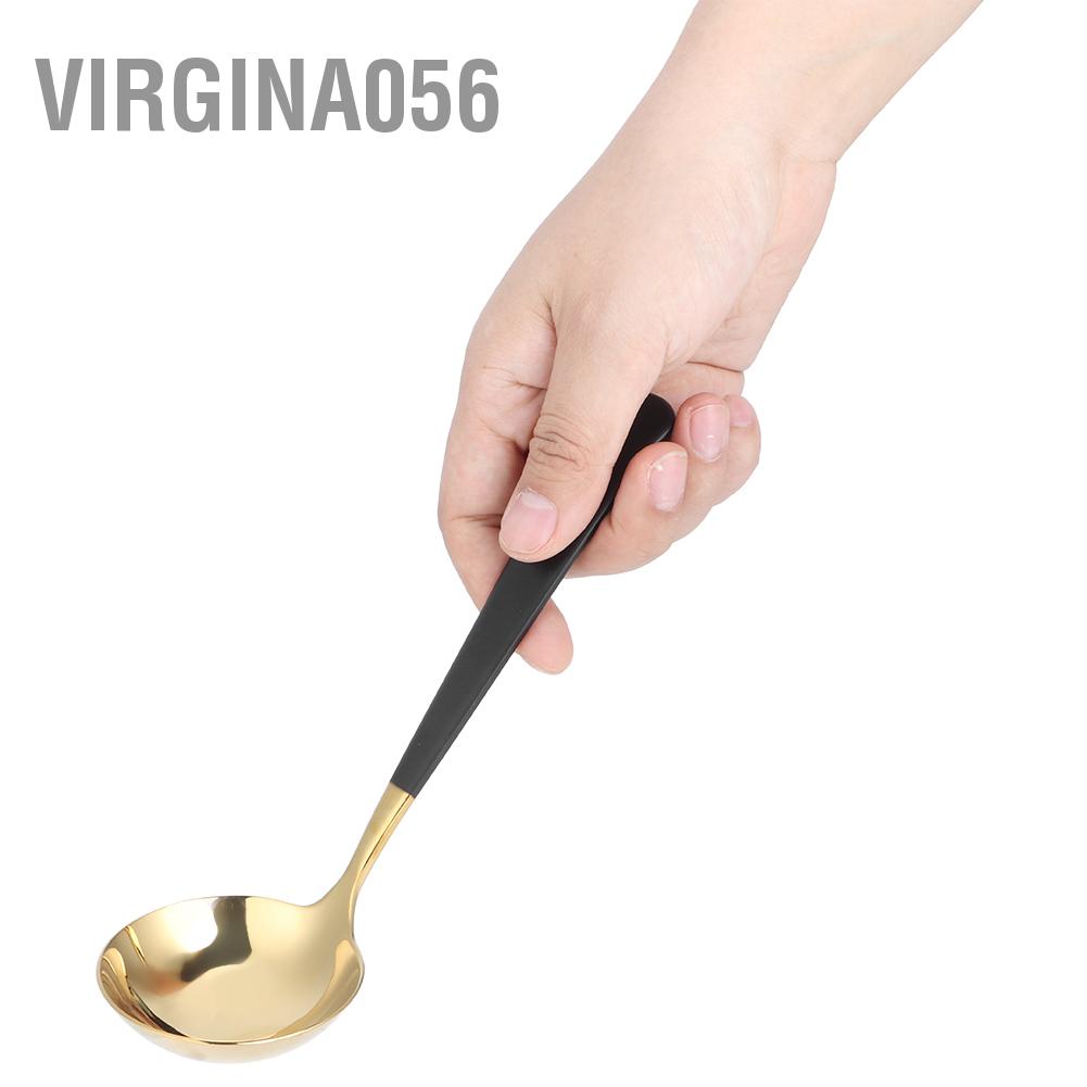 Muỗng súp tròn bằng thép không gỉ 304 tiện lợi cho nhà bếp gia đình