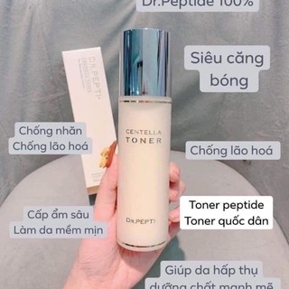 NƯỚC HOA HỒNG DR.PEPTI+ CENTELLA TONER 180ML CĂNG BÓNG DA