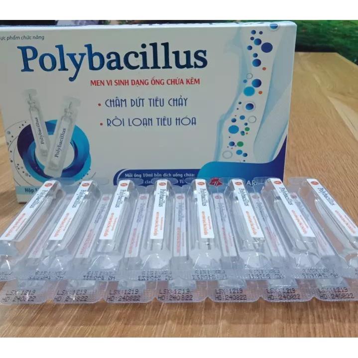 Men vi sinh Polybacillus – Hỗ trợ bổ sung lợi khuẩn, giảm rối loạn tiêu hóa, khó tiêu, chướng bụng (15 ống 10ml)