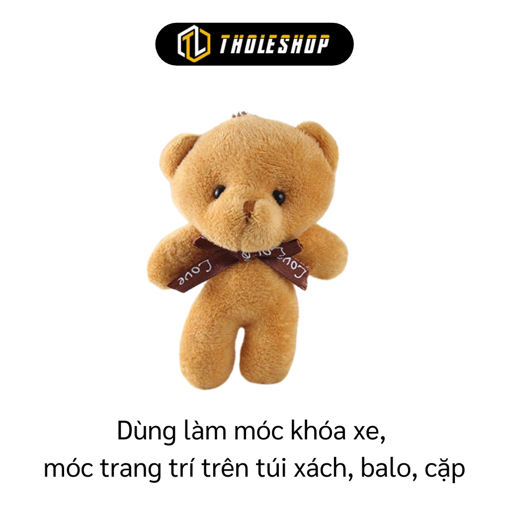 Móc Khóa - Móc Khóa Hình Gấu Nhồi Bông Trang Trí Túi Xách, Balo, Khóa Xe 6467