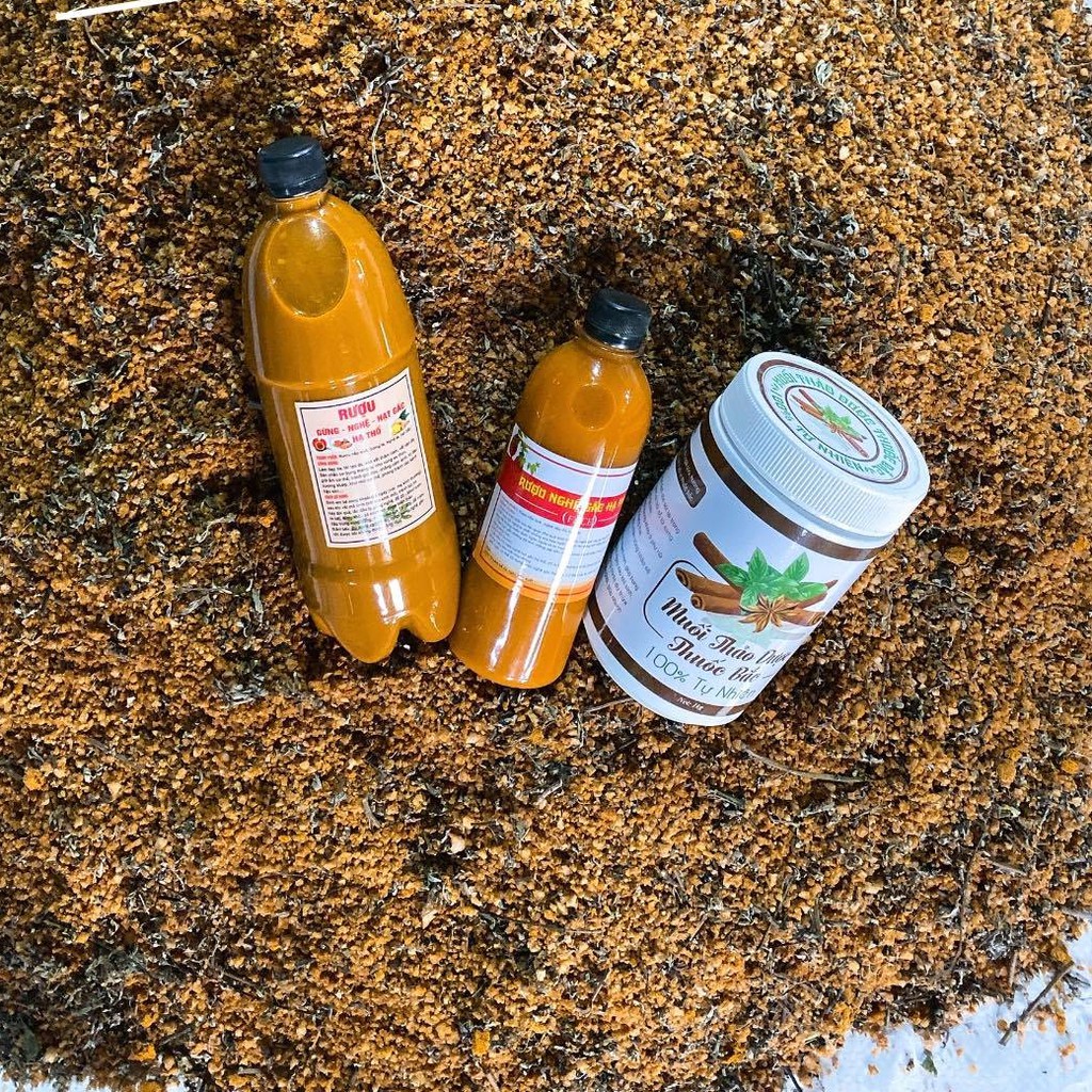 Cốt nghệ hạt gấc hạ thổ 500ml(mặt)