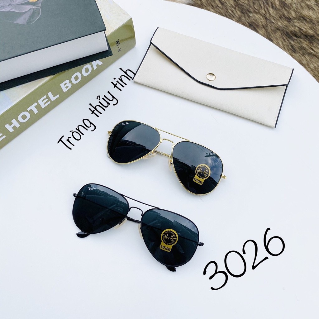 Mắt Kính Mát nam, nữ 3026, tròng kính thuỷ tinh, hàng đẹp, mẫu huyền thoại, – Kính mát nam, nữ đẹp tặng kèm hộp đựng kí