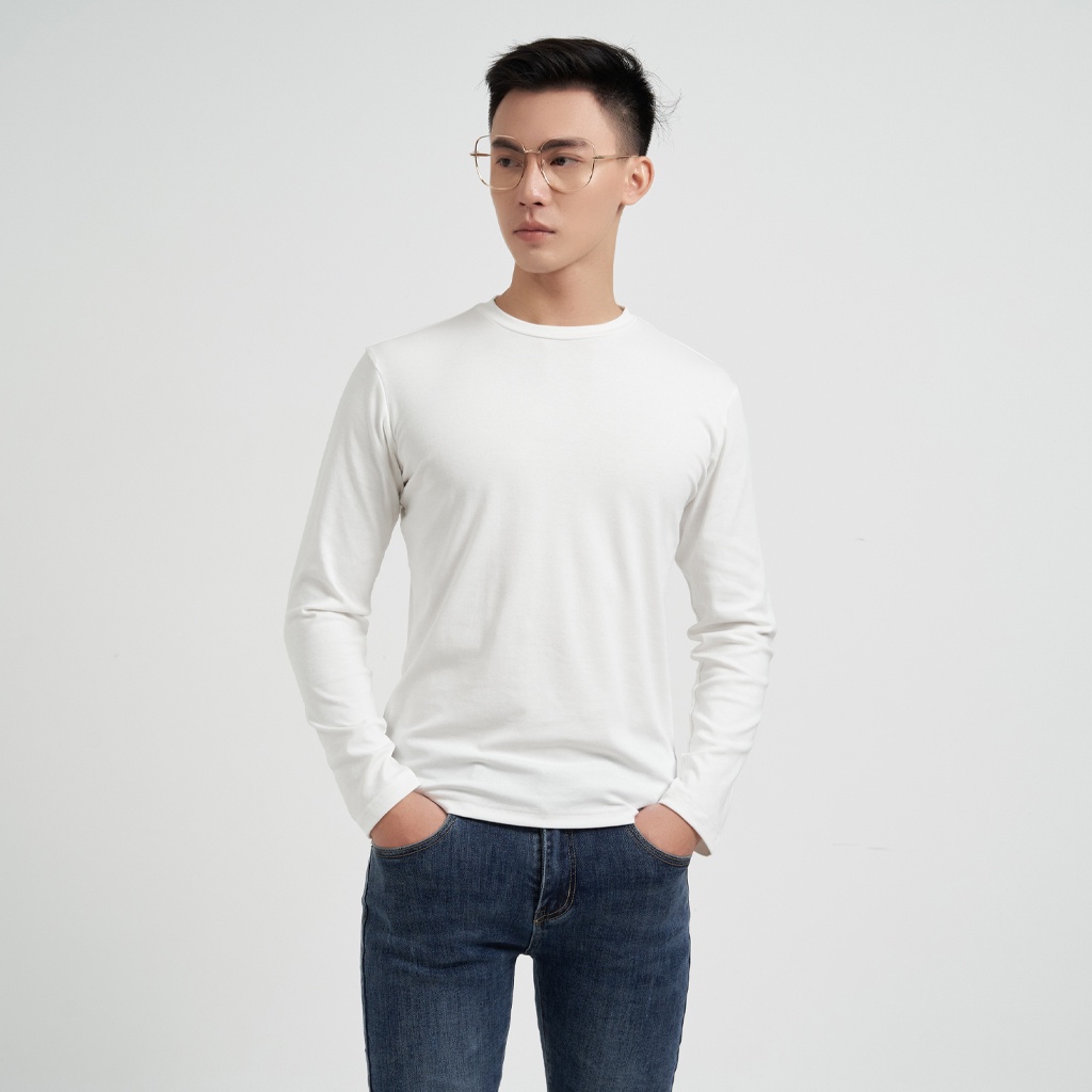 Áo Thun Nam Dài Tay Tony4men Chất Liệu Nỉ Cao Cấp Mềm Mịn Co Giãn Nhẹ Thiết Kế Cổ Tròn Basic Form Slimfit AN8032 | BigBuy360 - bigbuy360.vn