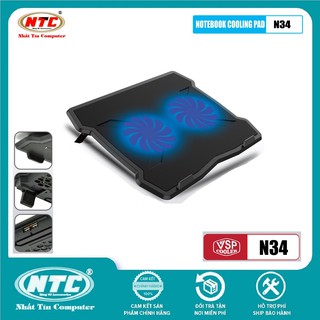Đế tản nhiệt cho laptop Notebook cooler pad N34 LED