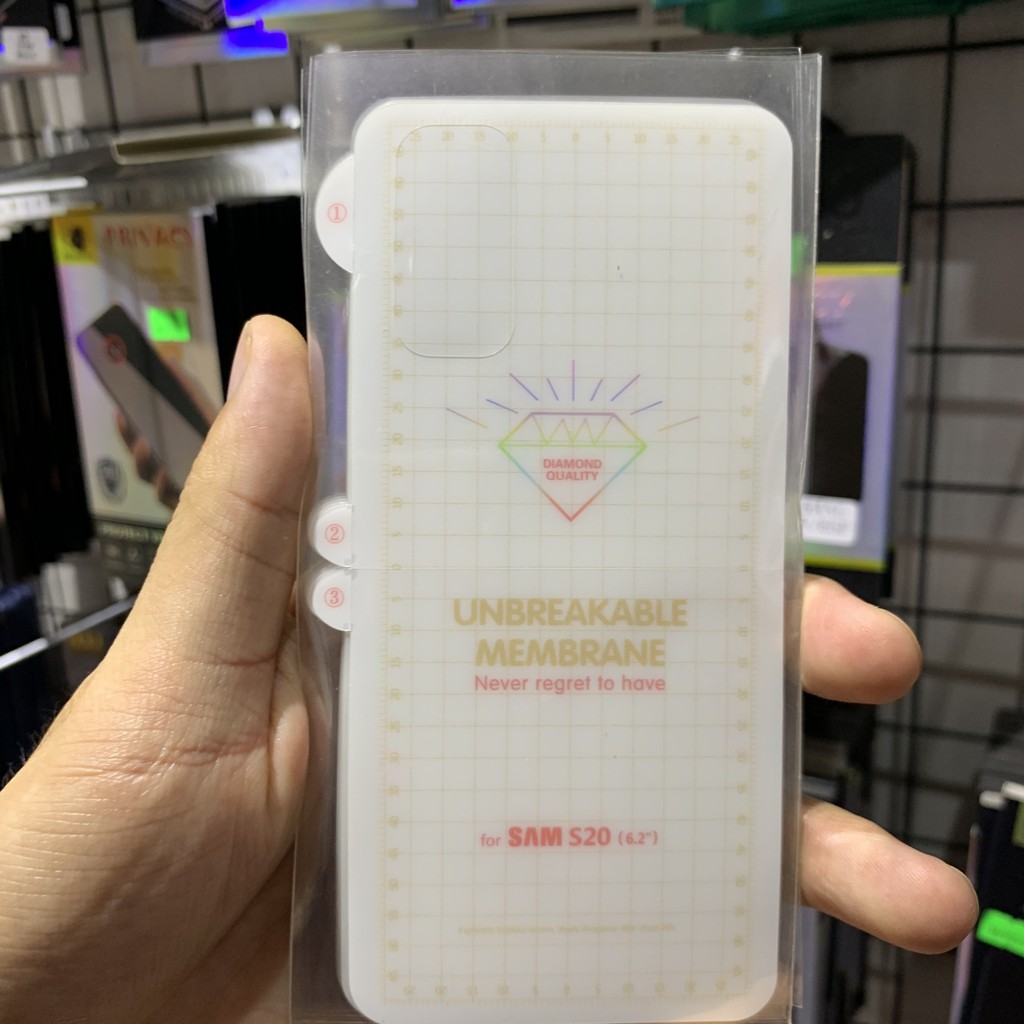 Miếng dán PPF mặt sau cho samsung S8/ S9/ S10/ S10+/ S20/ S20+/ Note 10/ Note10+