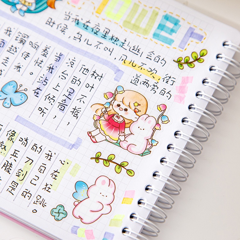 Miếng Dán Trang Trí Sổ Tay Chống Thấm Nước Hình Lá Bài Taro Dễ Thương