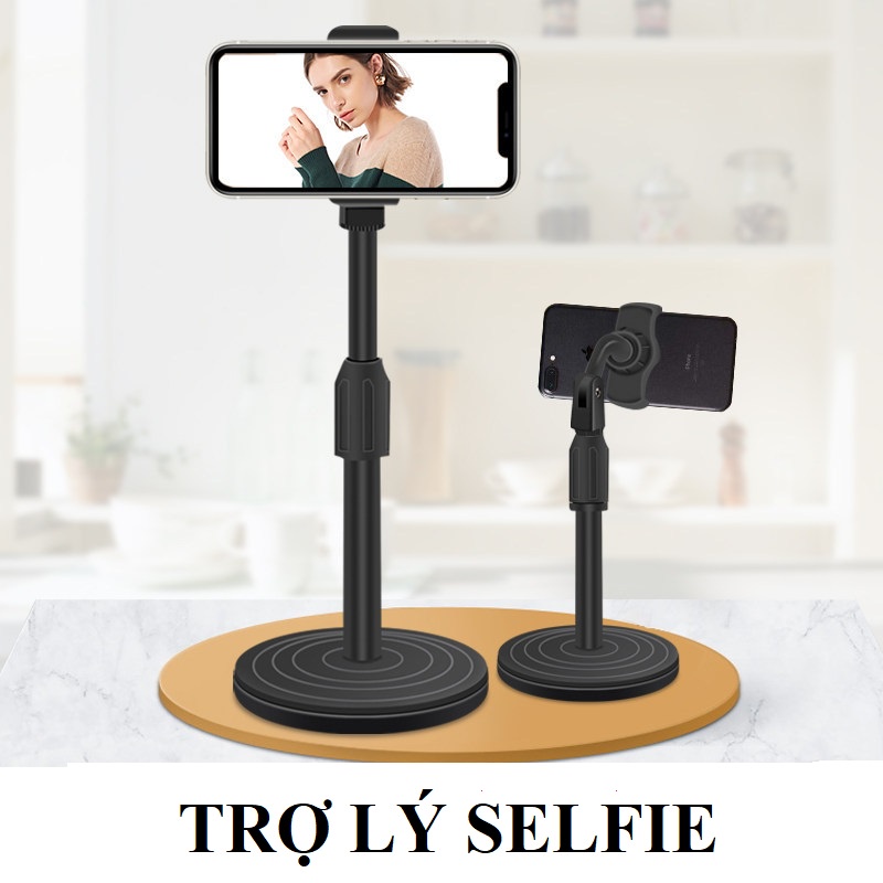 Giá Đỡ Điện Thoại Để Bàn Xoay 360 Độ- Kẹp Điện Thoại Rảnh Tay