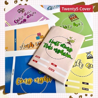 Giấy bao tập [ LẺ ] theo môn mẫu số 3