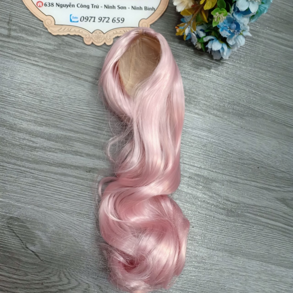 Tóc Giả Đội Đầu Cho Dòng Búp Bê BJD 1/3 vòng đầu 22-24cm