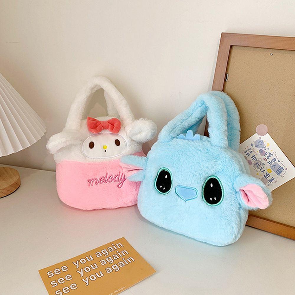 Túi Xách Mini Đựng Điện Thoại / Tiền Xu In Hoạt Hình Kuromi Dễ Thương Cho Bé Gái