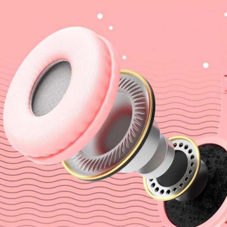 Tai Nghe bluetooh mèo kute P47m, Headphone Có Mic livestream hoặc tiktok, Có đèn led nhấp nháy Và Dung Lượng Pin Khủng.