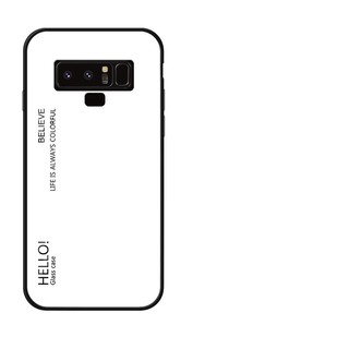 Tempered Glass Case For Samsung Galaxy Note 9 Luxury Gradient Back Cover