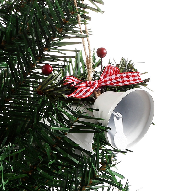 Bộ 2 mặt dây hình chuông bằng kim loại trang trí cây thông Giáng Sinh
