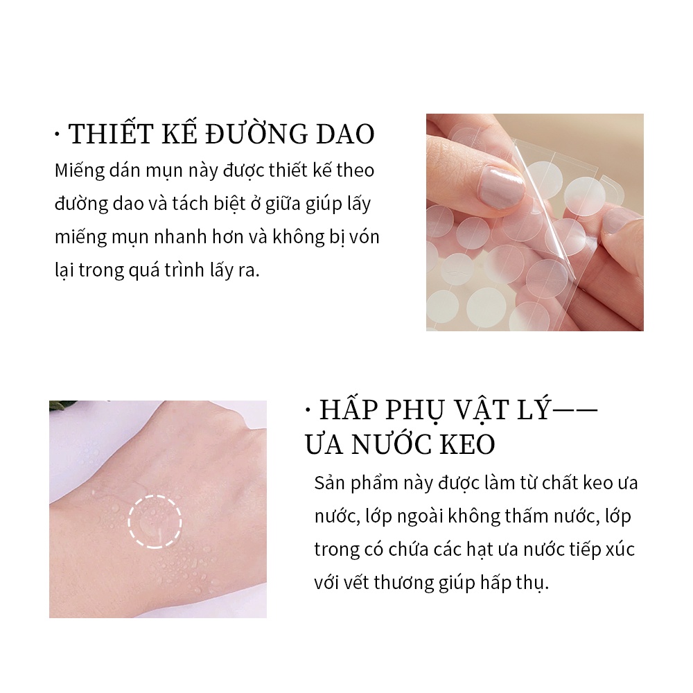 Set 1 Miếng Dán Mụn BREYLEE Chiết Xuất Tràm Trà Lành Mụn Nhanh Chóng