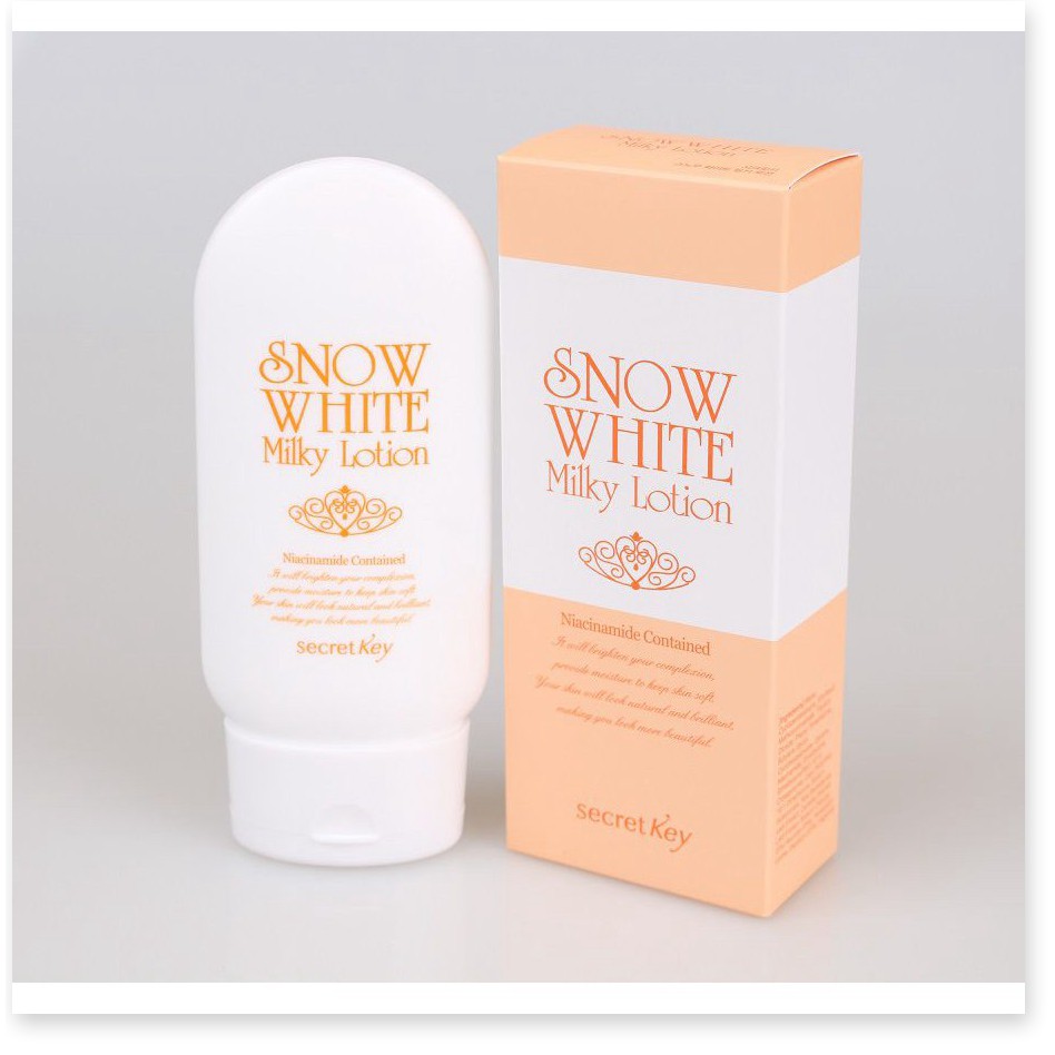 [Mã giảm giá] Sữa Dưỡng Thể Dưỡng Trắng Da Toàn Thân Secret Key Snow White Milky Lotion 120g