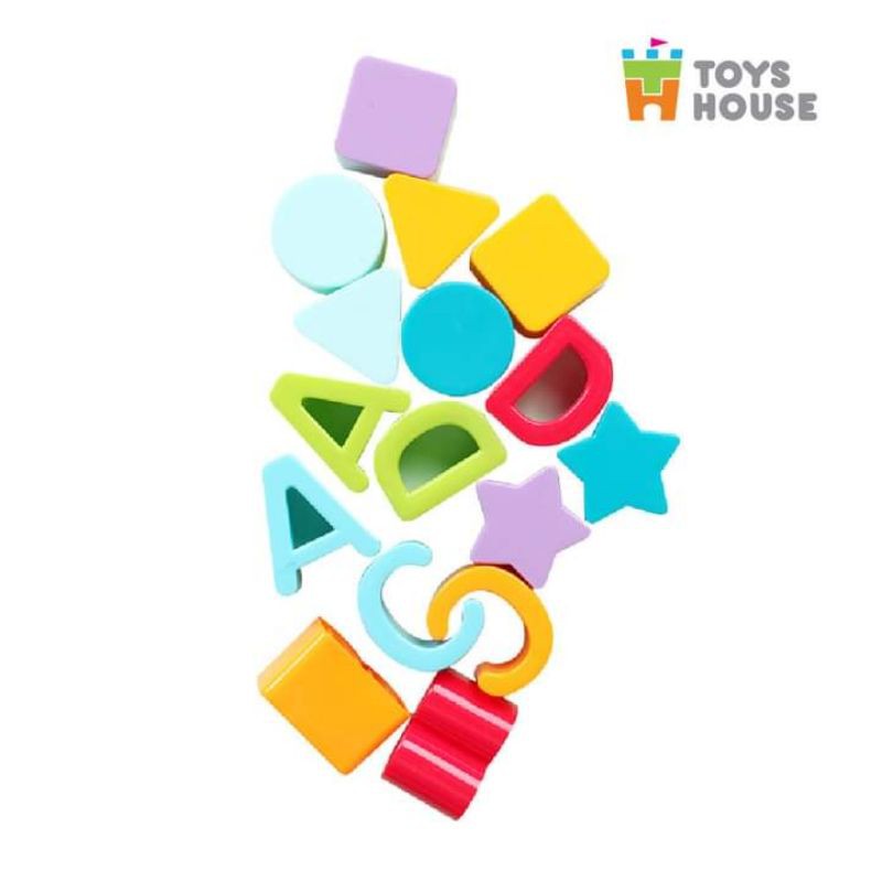 HỘP ĐỒ CHƠI THẢ HÌNH KHỐI CHO BÉ TOYS HOUSE