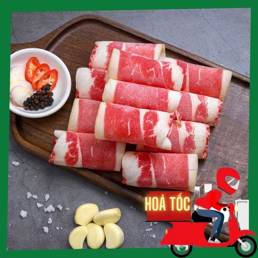 Ba chỉ bò Mỹ thái cuộn - Ba chỉ bò Úc