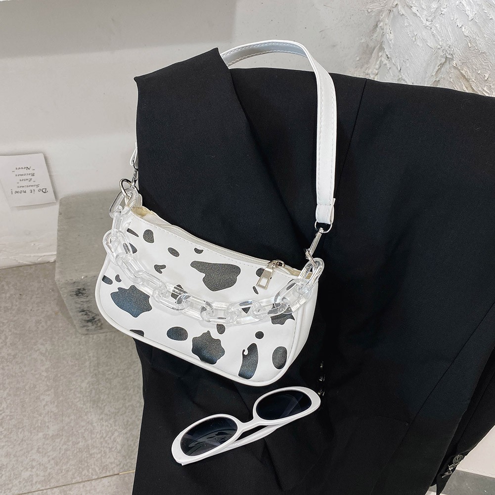 Túi xách có dây trong suốt họa tiết da động vật thời trang | BigBuy360 - bigbuy360.vn