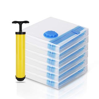 Túi zip hút chân không lưu trữ quần áo, chăn gối, khuyến mại bơm tay.