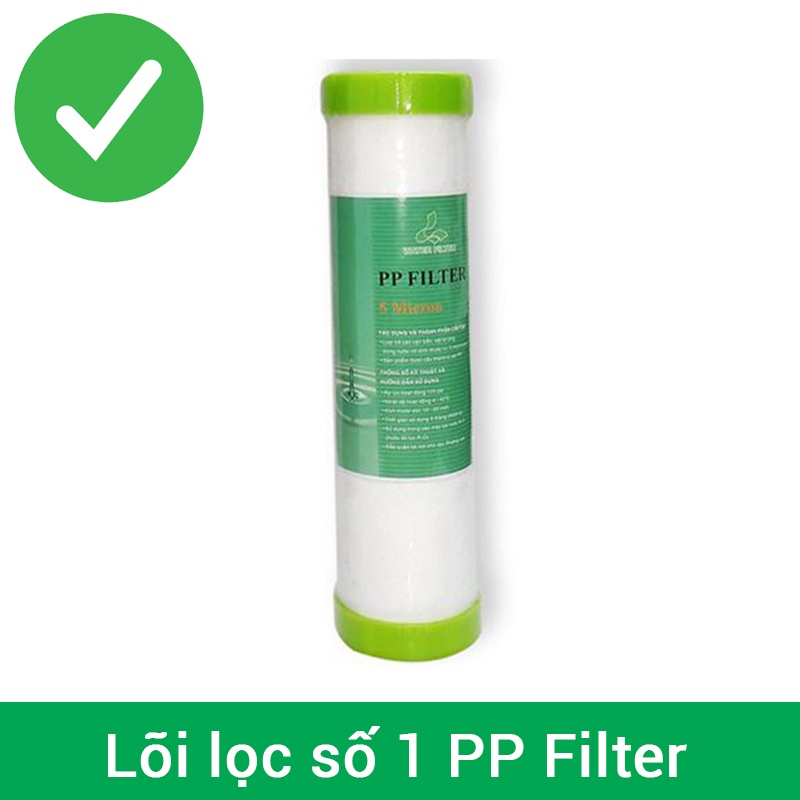 Lõi lọc thô số 1 PP Filter 5 micron dùng cho máy lọc nước RO