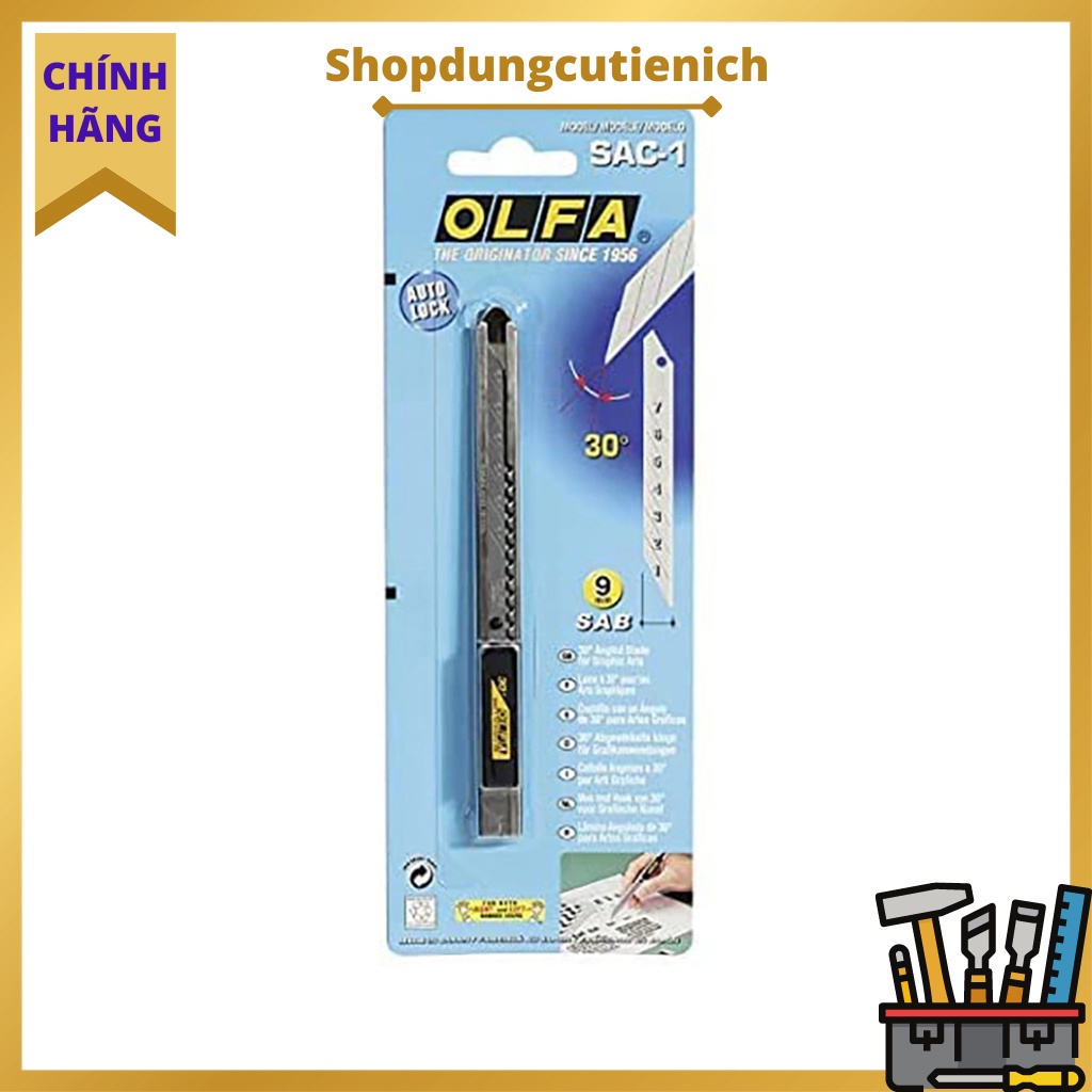 Dao Cắt Thủ Công  Da, Cardboard, Nhựa, Plastic SAC-1 Và Lưỡi Dao DKB-5