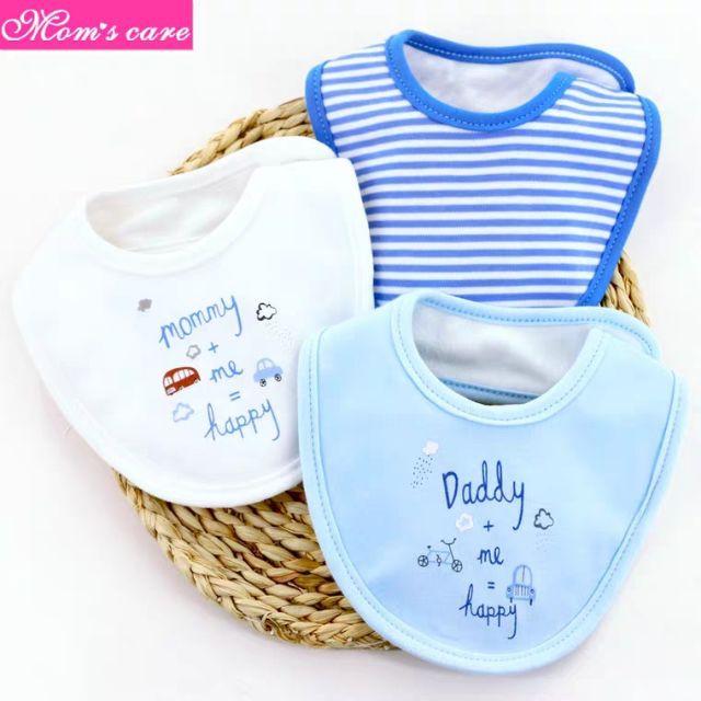 Set 3 yếm tròn Momcare
