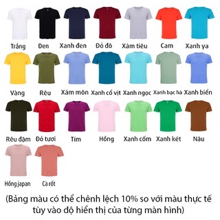 Áo thun nam Nhật Bản cao cấp (màu ghi chú)