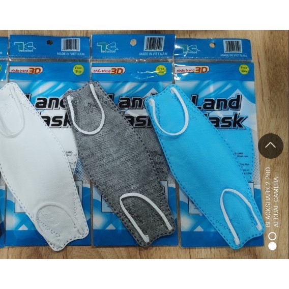 Khẩu trang 3D Land Mask (gói 6 cái) | BigBuy360 - bigbuy360.vn