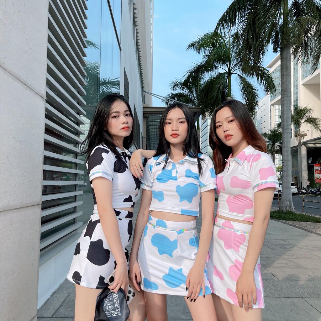 SET ÁO CỔ POLO + VÁY CHỮ A BÒ SỮA ĐEN BY NATTHY STYLE | BigBuy360 - bigbuy360.vn