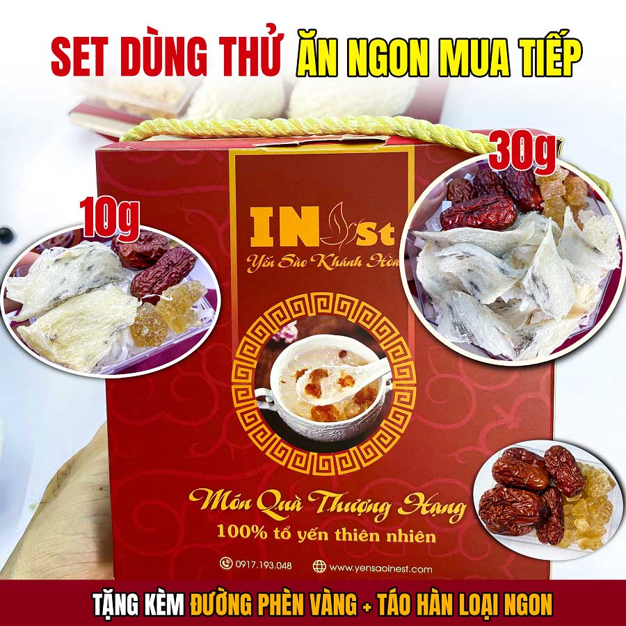 10g Chân Yên Thô Loại Vip Ít Lông Khánh Hòa -  Chân Yến Sào Thô Khánh Hòa INest