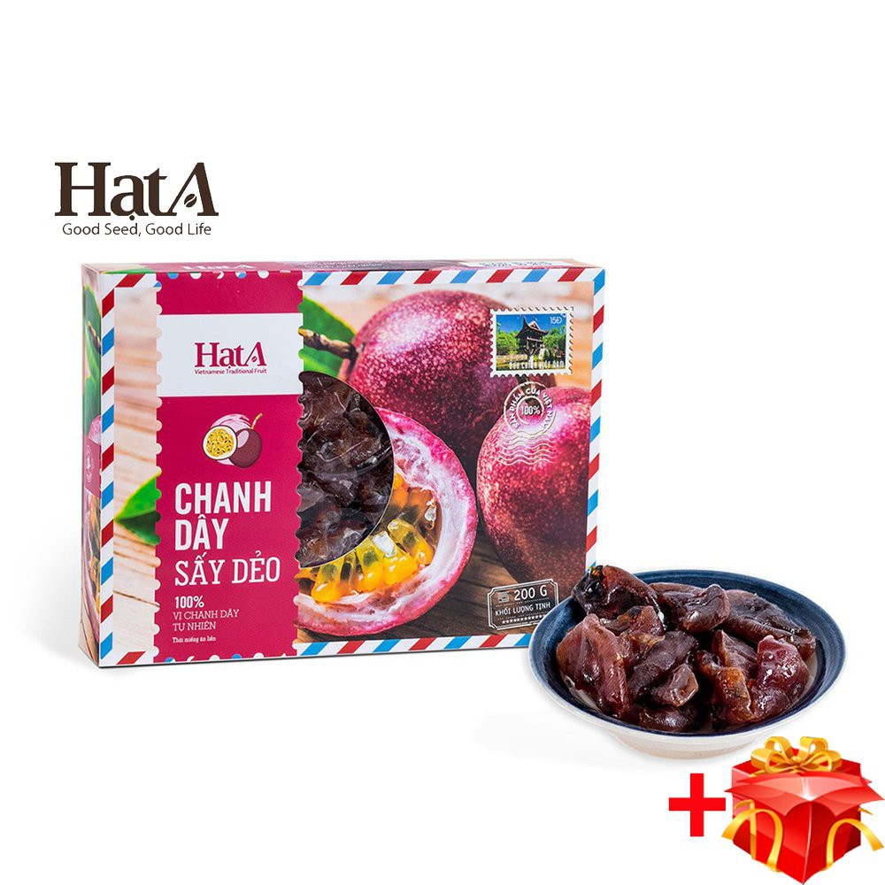 Chanh dây sấy dẻo Hạt A vị chua ngọt sấy lạnh 100% tự nhiên bổ sung dưỡng chất gói 200 gram