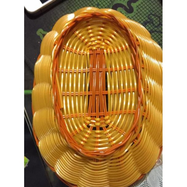 rổ nhựa giả mây tròn sâu