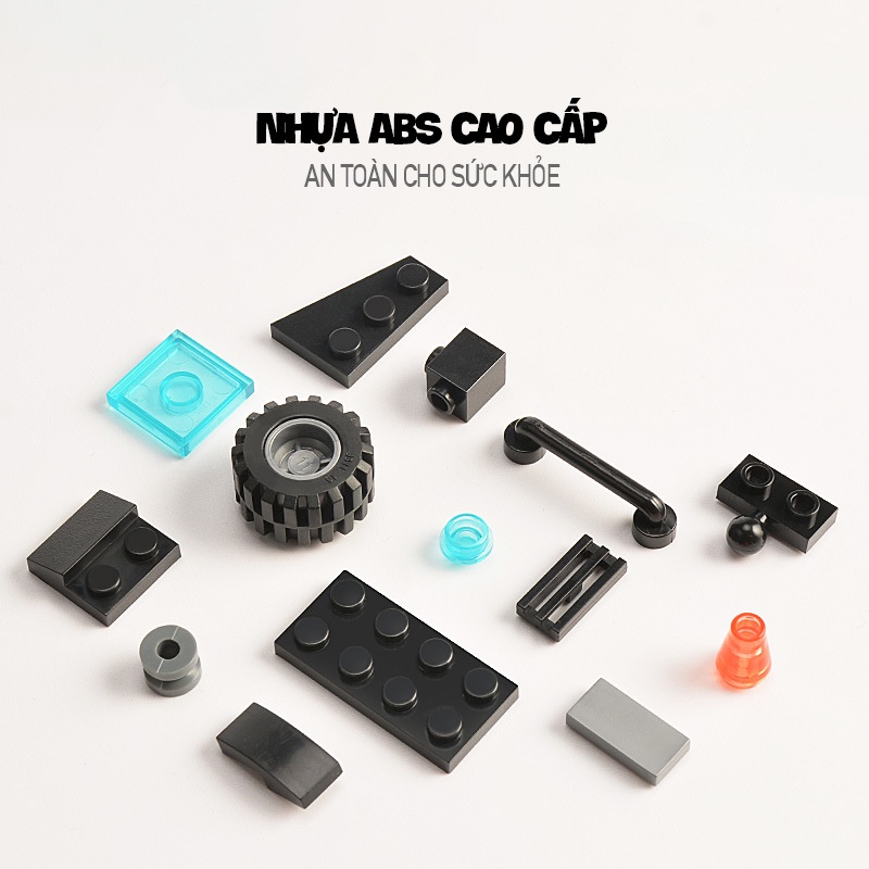 Bộ đồ chơi lắp ráp Lego Cảnh Sát đội đặc nhiệm Lego SWAT lắp ghép mô hình Robot và Máy Bay