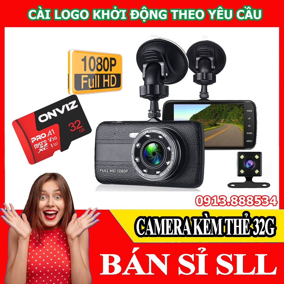 Camera hành trình hãng X004 Tiếng Việt chuẩn, hình sảnh sắc nét 1080P, cam kết hoàn tiền màn hình 3,6 inh