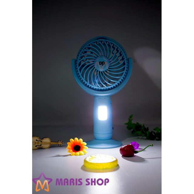 Quạt sạc PIN mini cầm tay hàng nội đại Trung Quốc chất lượng cao, khay PIN rời dễ dàng thay thể PIN