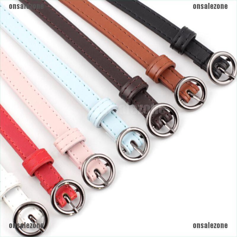 [onsalezone]Women Waist Belt Punk Style With Eyelet Chain Metal Buckle Waistband Gifts