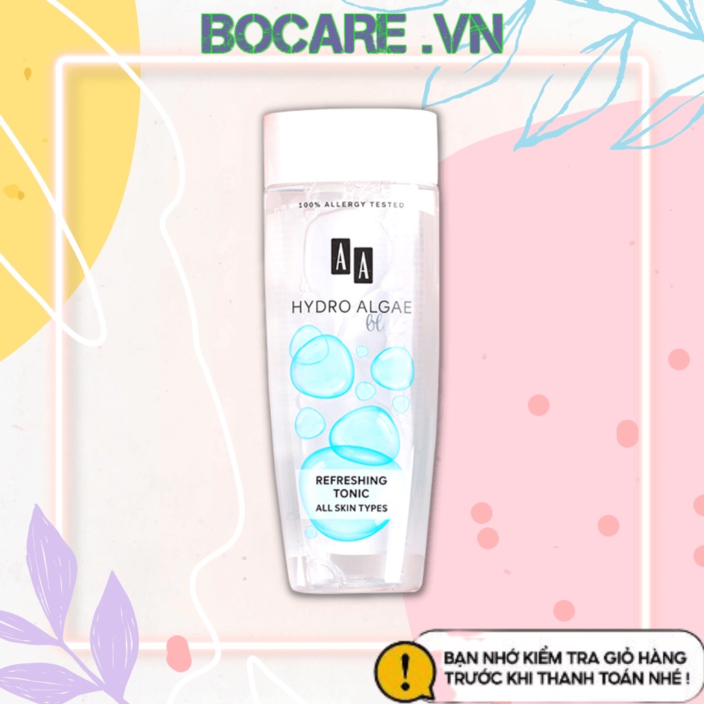 Toner nước hoa hồng tảo biển AA Cosmetics [NHẬP KHẨU] làm sạch sâu diệu da và ngừa mụn