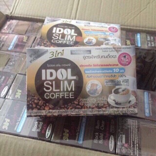 Combo 3 hộp Cafe Idol Slim Coffe Thái Lan mẫu mới chính hãng